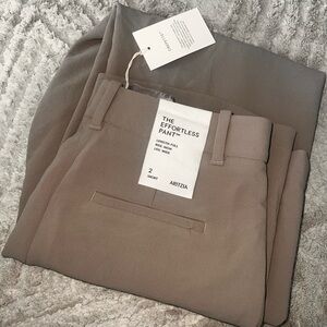 Aritzia Effortless Pants in Beige